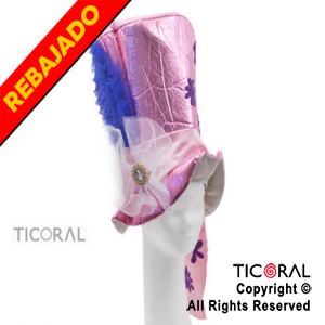 SOMBRERO GALERON METAL ROSA HS5809 x 1